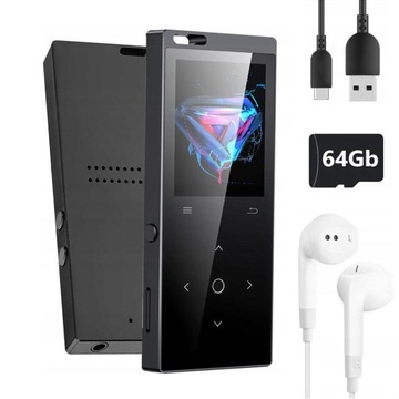 MP4 MP3-ПЛЕЕР 64 ГБ BLUETOOTH FM-РАДИО ДИКТОФОН + НАУШНИКИ ЖК-дисплей ЭЛЕКТРОННАЯ КНИГА