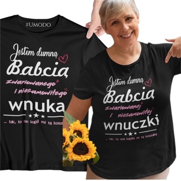 KOSZULKA z nadrukiem DZIEŃ BABCI prezent BABCIA