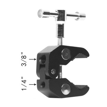 Металлический студийный зажим CRAB CLAMP Профессиональный держатель 1/4 дюйма 3/8 дюйма