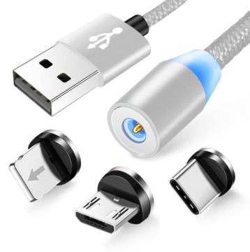 KABEL MAGNETYCZNY 3w1 MICRO TYP-C USB-C do IPHONE