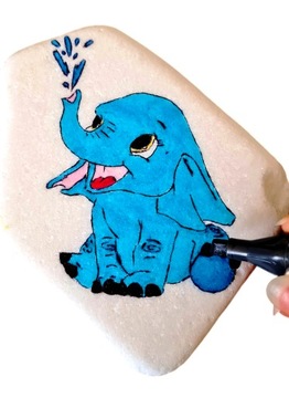 ПЛОСКИЕ КАМНИ ДЛЯ РИСУНКА Креативная игрушка Монтессори 5шт. 10-20см