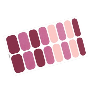 wk-16x полоски для ногтей с отвержденным гелем и пилочкой для ногтей, патчи для ногтей с полным покрытием, стиль E