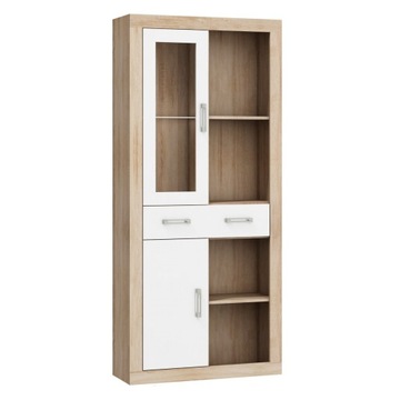 RINGO мебель _15 книжный шкаф 1DSWO, глянцевый фасад