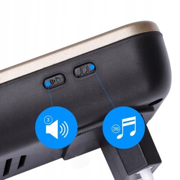 БЕСПРОВОДНОЙ ДВЕРНОЙ ЗВОНОК С АККУМУЛЯТОРОМ, ВОДОНЕПРОНИЦАЕМЫЙ.