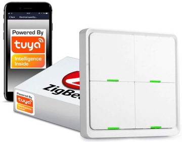 Pilot Przełącznik 12 scen 4 przyciski ZigBee Tuya