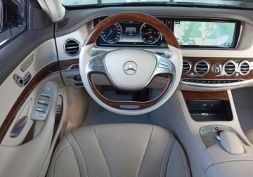 Mercedes Klasa S W222 Limuzyna 350 Blue TEC 258KM 2016 Mercedes-Benz Klasa S SalonPL Niski Przebieg Long LED Kamera Skora Distron, zdjęcie 6