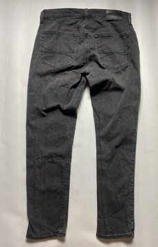 HOLLISTER slim fit taper czarne Spodnie Jeansy W 32 L 30
