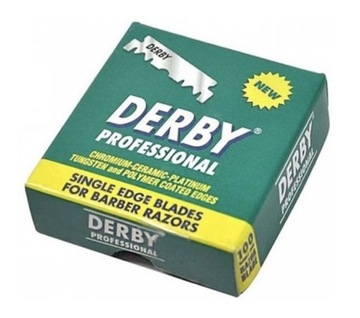Лезвия для бритвы Derby Extra, половинки, 100 шт, зеленые