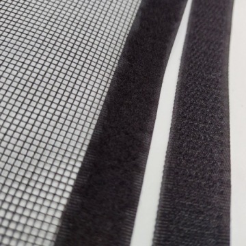 Самоклеящаяся липучка для москитной сетки, скотч 16 мм, КОМПЛЕКТ 5 метров - ЧЕРНЫЙ