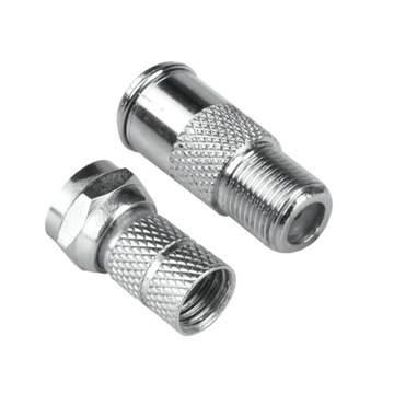 Adapter gniazdo TV-gniazdo F + wtyk F