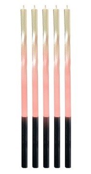 ŚWIECZKI URODZINOWE NA TORT DŁUGIE KOLOR MIX 5x