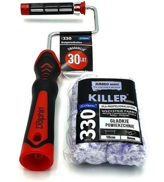 ZESTAW DOLPHIN seria 330 2x WAŁEK KILLER 10CM 9MM UCHWYT DR10 nie motive