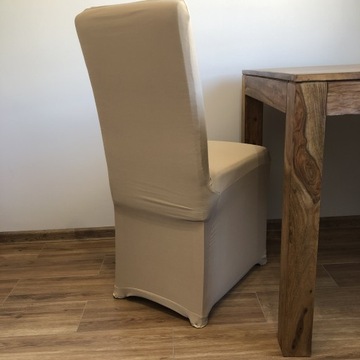 Эластичный чехол на стул - бежевый