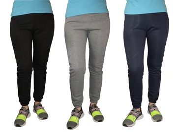 SPODNIE DRESOWE DAMSKIE JEDNOKOLOROWE MIX KOLOR 4XL/5XL