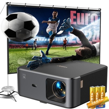 Projektor LCD WiFi6 Full HD NFC Smart TV Yaber K2s +EKRAN projekcyjny 120