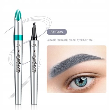 Sweat resistant four-line eyebrow pencil