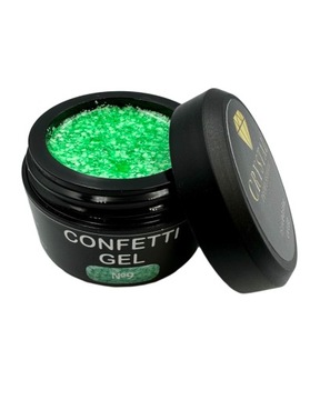 Confetti Gel #9 CRYSTAL PROFESSIONAL Żel do zdobień 15ml