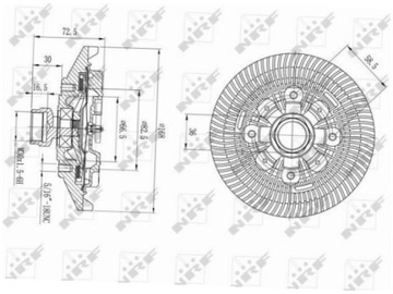 SPOJKA VENTILÁTOR CHRYSLER PT CRUISER 2.4 00-10 SEBRING 3.5 06-10