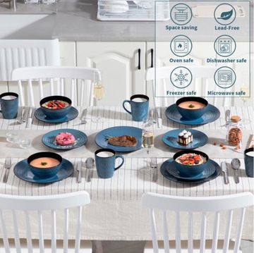 Рустикальный сервиз Vancasso PLUVO 32 шт/8 чел.