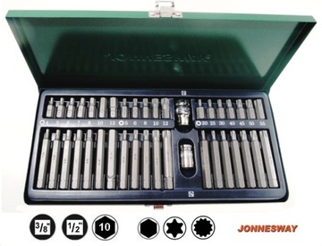 ZESTAW BITÓW 40SZT TORX IMBUS SPLINE HEX JONNESWAY