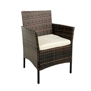 КОМПЛЕКТ САДОВОЙ МЕБЕЛИ ИЗ РОТАНГА ДОСУГ ДИВАН СТОЛ RENO II КОРИЧНЕВЫЙ