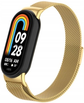 PASEK BRANSOLETA OPASKA DO SMARTBAND XIAOMI MI BAND 8/9 - GOLD