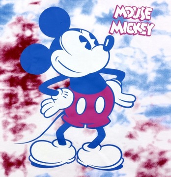 Bluza damska z kapturem DISNEY Myszka Mickey Miki r. 1X plus size krótka