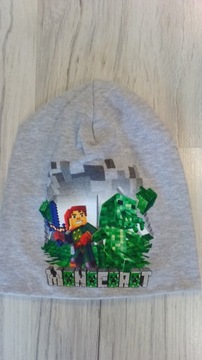 Czapka bawełniana podwójna szara MINECRAFT 54-56cm