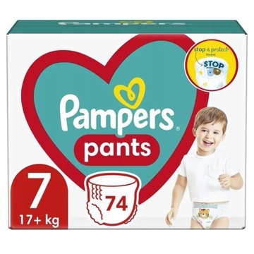 PAMPERS PANTS R.7 MEGA BOX 74 SZTUK PIELUCHY