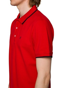 Koszulka Polo Męska Czerwona Lancerto Dominic L
