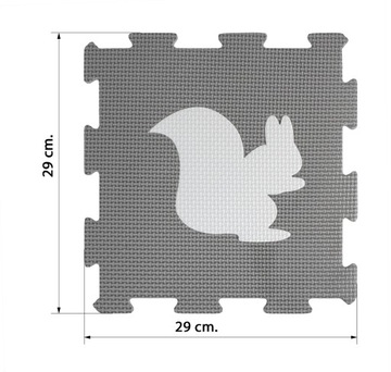 SMILY PLAY Развивающий пенопластовый коврик-пазл, большой