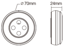 MiLight S2 черный пульт дистанционного управления для светодиодного контроллера RGB+CCT