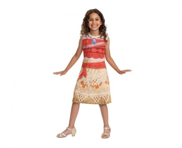 Strój Vaiana Basic Princess licencja M 7-8 lat