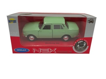WARTBURG 353 SELEDYNOWY METALOWY MODEL 1:34 WELLY