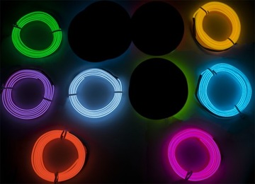 Лента для оптоволокна EL WIRE 1M, 10 ЦВЕТОВ