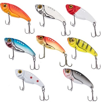 CYKADY NA OKONIA PSTRĄGA JAXON HR VIBRO 5 CM 8 SZT