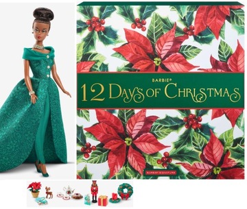 Lalka świąteczna Barbie Signature 12 Days of Christmas kolekcjonerska HJX13