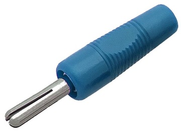 Wtyk; banan izolowany 4mm kołkowy; WB425/10/BL