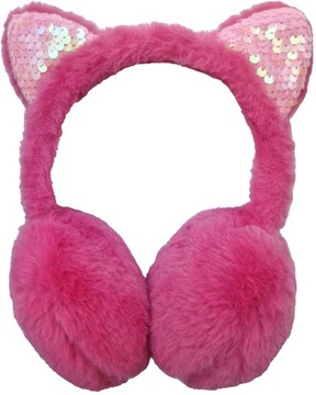 NAUSZNIKI ZIMOWE PLUSZOWE FUTRZANE FUTERKOWE CIEPŁE Z USZKAMI JESIENNE