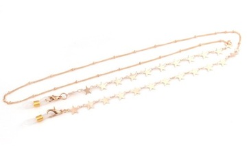 Elegancki Złoty Cienki Łańcuszek Do Okularów Chain