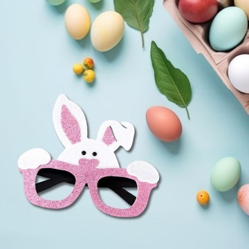 Пасхальные бокалы, пасхальные бокалы для детей, счастливое розовое ушко кролика