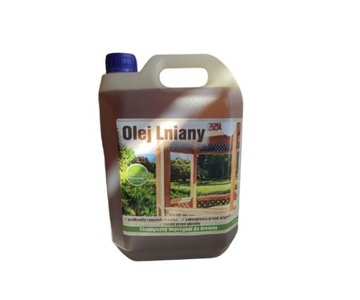 Olej lniany do drewna 5l pielęgnuje i impregnuje
