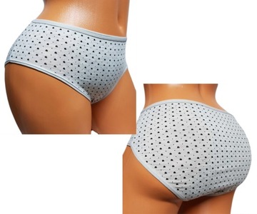 3-PAK MAJTKI DAMSKIE FIGI BAWEŁNA w Serduszka XL