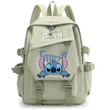 DUŻY POJEMNY PLECAK TORBA STITCH TORNISTER A4 SZKOLNY DO SZKOŁY MŁODZIEŻOWY