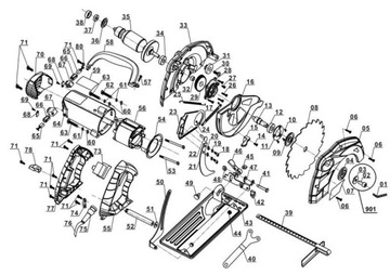 Задняя крышка Einhell TH-CS 1400/1 TC-CS CS-CS