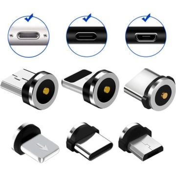 МАГНИТНЫЙ КАБЕЛЬ 3 в 1 2,4 А USB MICRO LIGHTNING TYPE-C ДЛЯ IPHONE КАБЕЛЬ