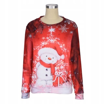 ФУТБОЛКА ЖЕНСКАЯ С РОЖДЕСТВЕНСКИМ ПРИНТОМ, XXL