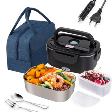 ELEKTRYCZNY LUNCHBOX PODGRZEWANY POJEMNIK DO SAMOCHOD BIURO DOMU 12V/24V