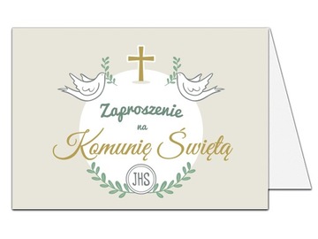 ZAPROSZENIA na Pierwszą Komunię Świętą 10 sztuk