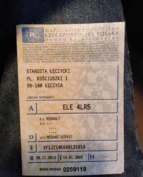 Renault Scenic III Van Facelifting 1.5 dCi FAP 110KM 2013 Renault Scenic 112013r, 1.5 DCI. Lekko uszkodzony lewy tyl. Jezdzi. 1.5, zdjęcie 27